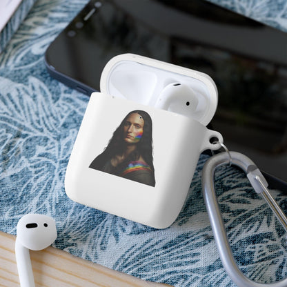 LGBTQWorldwide - ,,MONA LISA" AirPods und AirPods Pro Hülle Accessories, AirPods, AirPods Pro, Back-to-School, Case, Flexible, tech, Tech Accessories, TPU lgbtq Bekleidung Accessoires unisex Zubehör