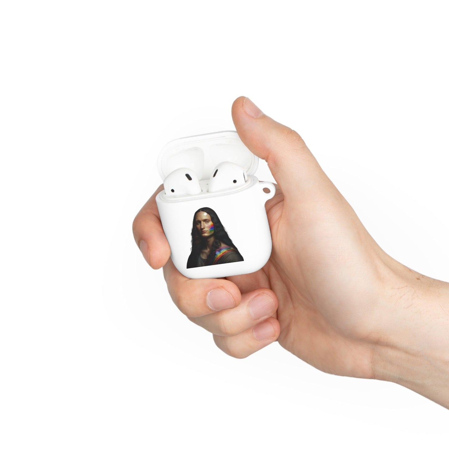 LGBTQWorldwide - ,,MONA LISA" AirPods und AirPods Pro Hülle Accessories, AirPods, AirPods Pro, Back-to-School, Case, Flexible, tech, Tech Accessories, TPU lgbtq Bekleidung Accessoires unisex Zubehör