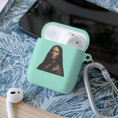 LGBTQWorldwide - ,,MONA LISA" AirPods und AirPods Pro Hülle Accessories, AirPods, AirPods Pro, Back-to-School, Case, Flexible, tech, Tech Accessories, TPU lgbtq Bekleidung Accessoires unisex Zubehör