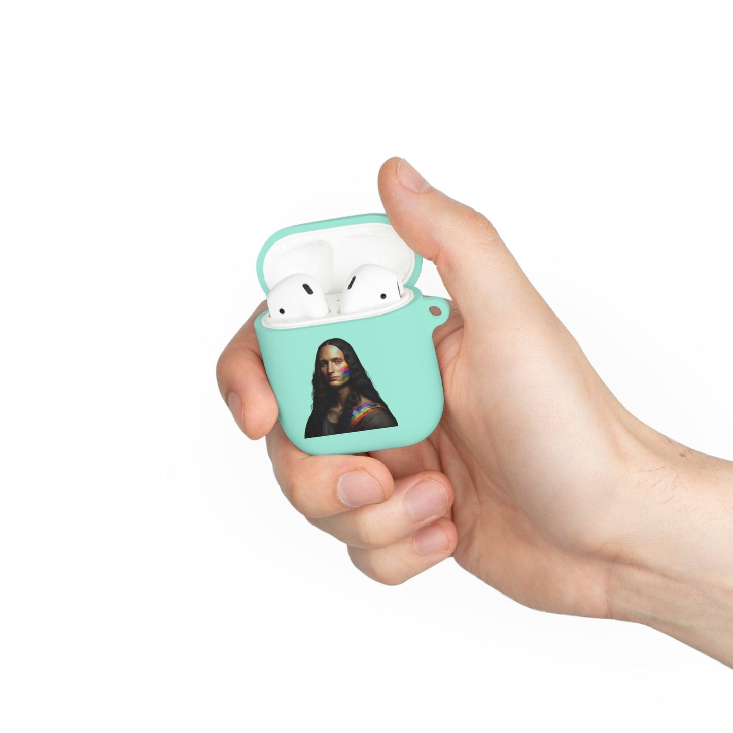 LGBTQWorldwide - ,,MONA LISA" AirPods und AirPods Pro Hülle Accessories, AirPods, AirPods Pro, Back-to-School, Case, Flexible, tech, Tech Accessories, TPU lgbtq Bekleidung Accessoires unisex Zubehör