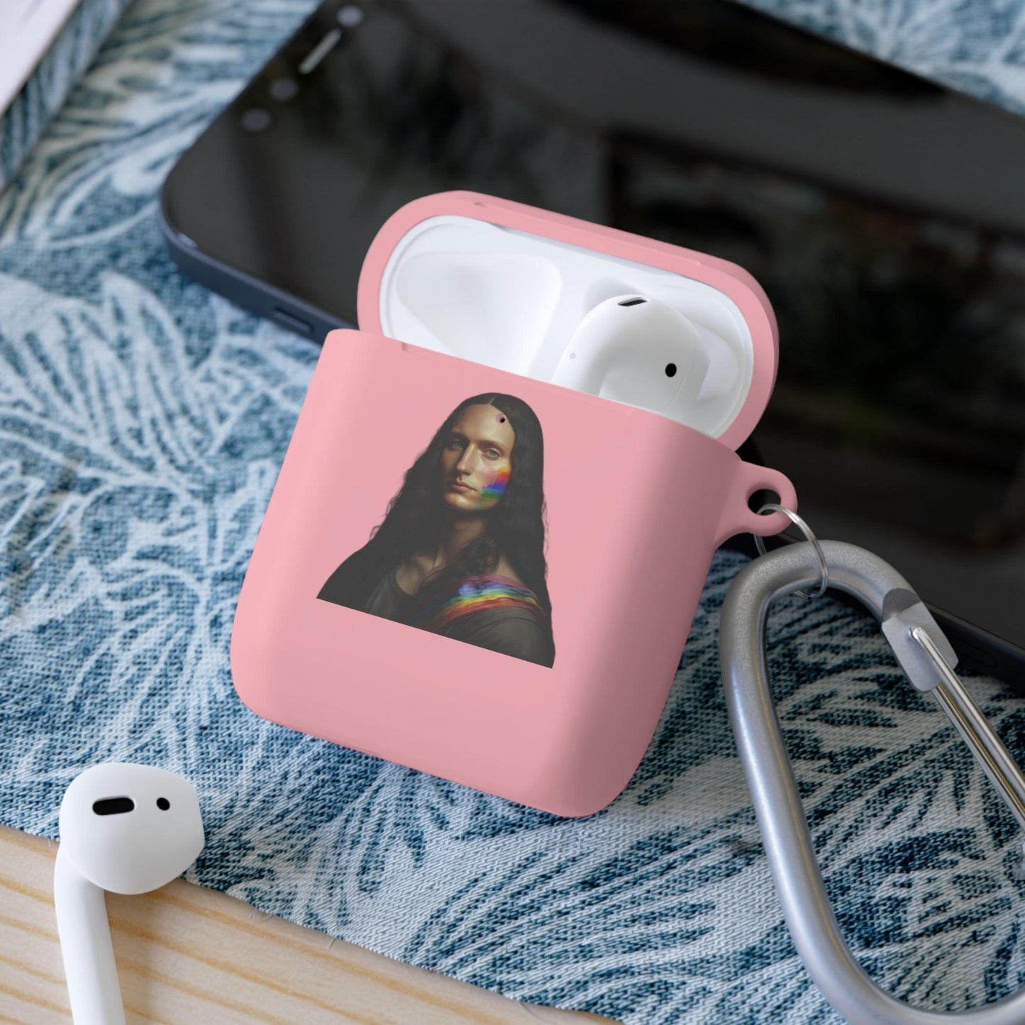 LGBTQWorldwide - ,,MONA LISA" AirPods und AirPods Pro Hülle Accessories, AirPods, AirPods Pro, Back-to-School, Case, Flexible, tech, Tech Accessories, TPU lgbtq Bekleidung Accessoires unisex Zubehör