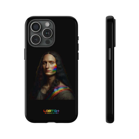 LGBTQWorldwide - ,,MONA LISA" Doppelgehäuse Handyhülle Accessories, Glossy, iPhone Cases, Matte, Phone accessory, Phone Cases, Samsung Cases, tough, Valentine's Day Picks lgbtq Bekleidung Accessoires unisex Zubehör