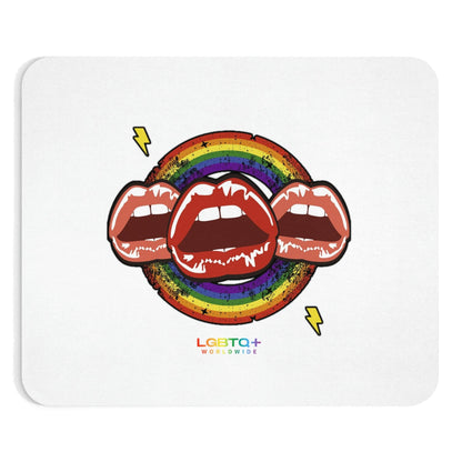 LGBTQWorldwide - ,,MOUTHS" Mauspad All, Desk, Home & Living, Mouse pad, Mouse Pads, Mousepad, tech lgbtq Bekleidung Accessoires unisex Zubehör