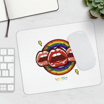 LGBTQWorldwide - ,,MOUTHS" Mauspad All, Desk, Home & Living, Mouse pad, Mouse Pads, Mousepad, tech lgbtq Bekleidung Accessoires unisex Zubehör