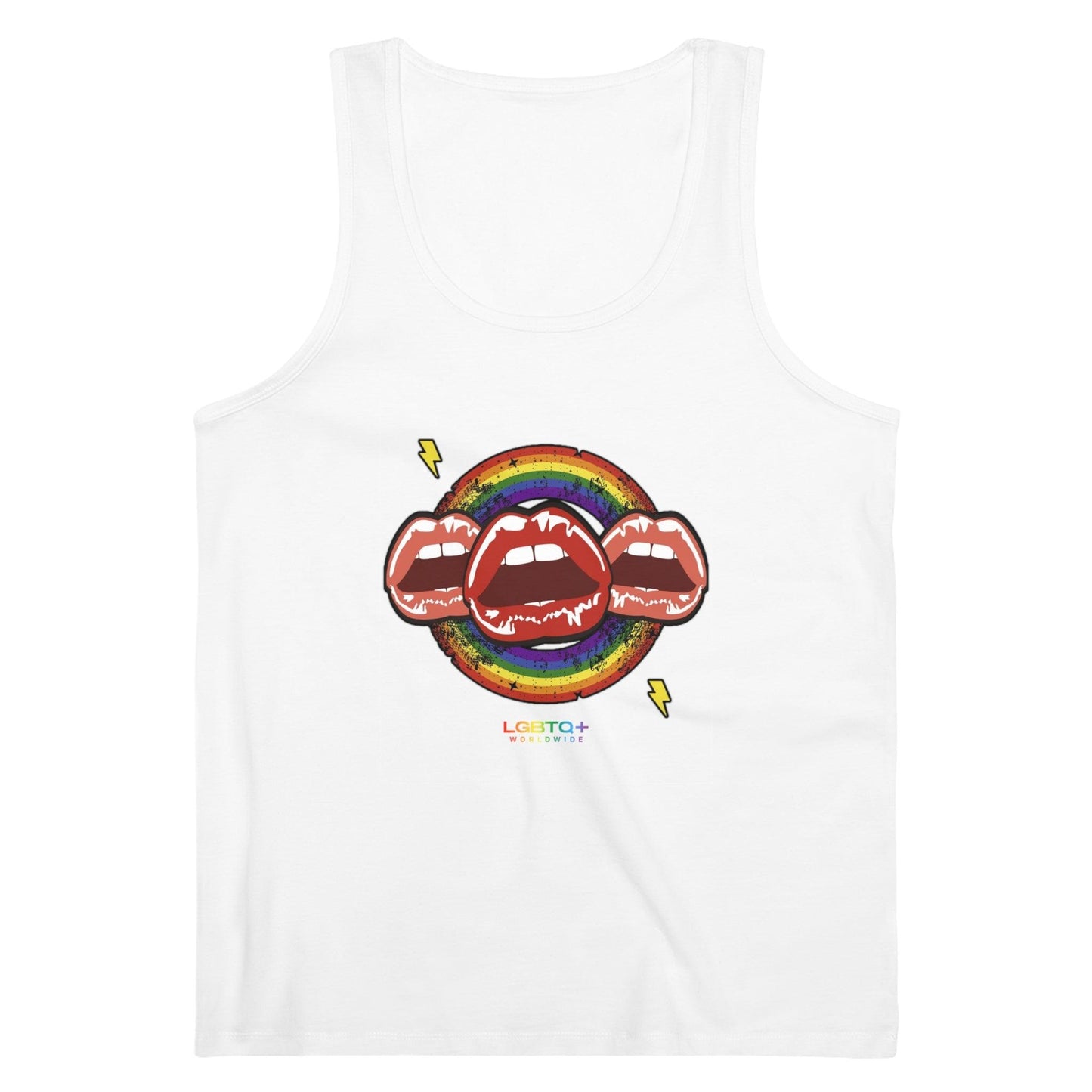 LGBTQWorldwide - ,,MUND'' DTG, Eco-friendly, Men's Clothing, Neck Labels, Organic, Recycled, Slim fit, Sustainable, Tank Tops, Tanke, Vegan lgbtq Bekleidung Accessoires unisex Zubehör