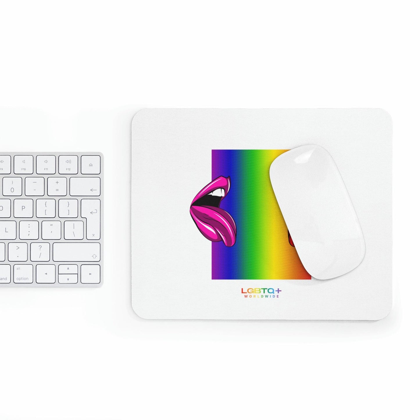 LGBTQWorldwide - ,,MUND" Mauspad All, Desk, Home & Living, Mouse pad, Mouse Pads, Mousepad, tech lgbtq Bekleidung Accessoires unisex Zubehör