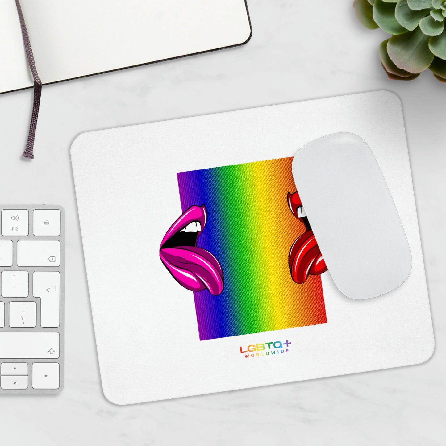 LGBTQWorldwide - ,,MUND" Mauspad All, Desk, Home & Living, Mouse pad, Mouse Pads, Mousepad, tech lgbtq Bekleidung Accessoires unisex Zubehör