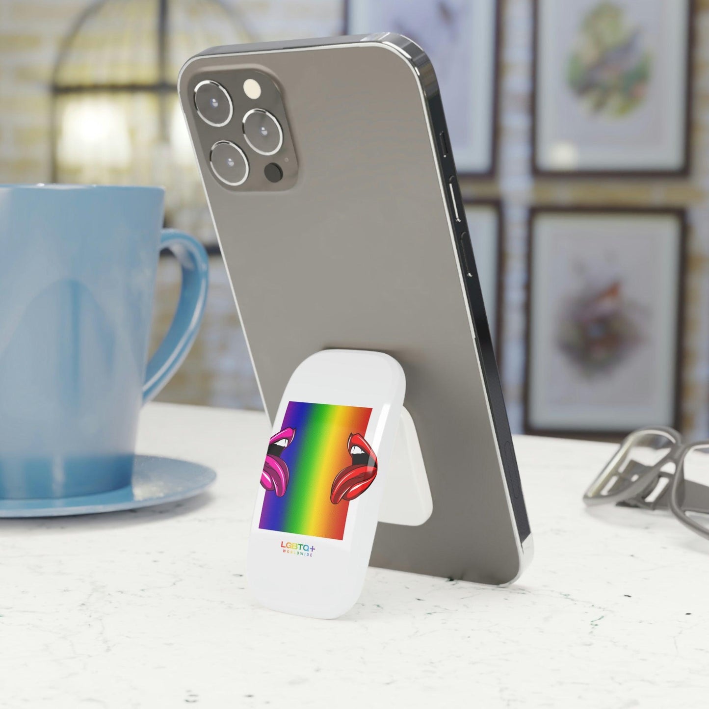 LGBTQWorldwide - ,,MUND" Premium Smartphone Halterung Accessories, All, Phone Cases, tech, Tech Accessories lgbtq Bekleidung Accessoires unisex Zubehör