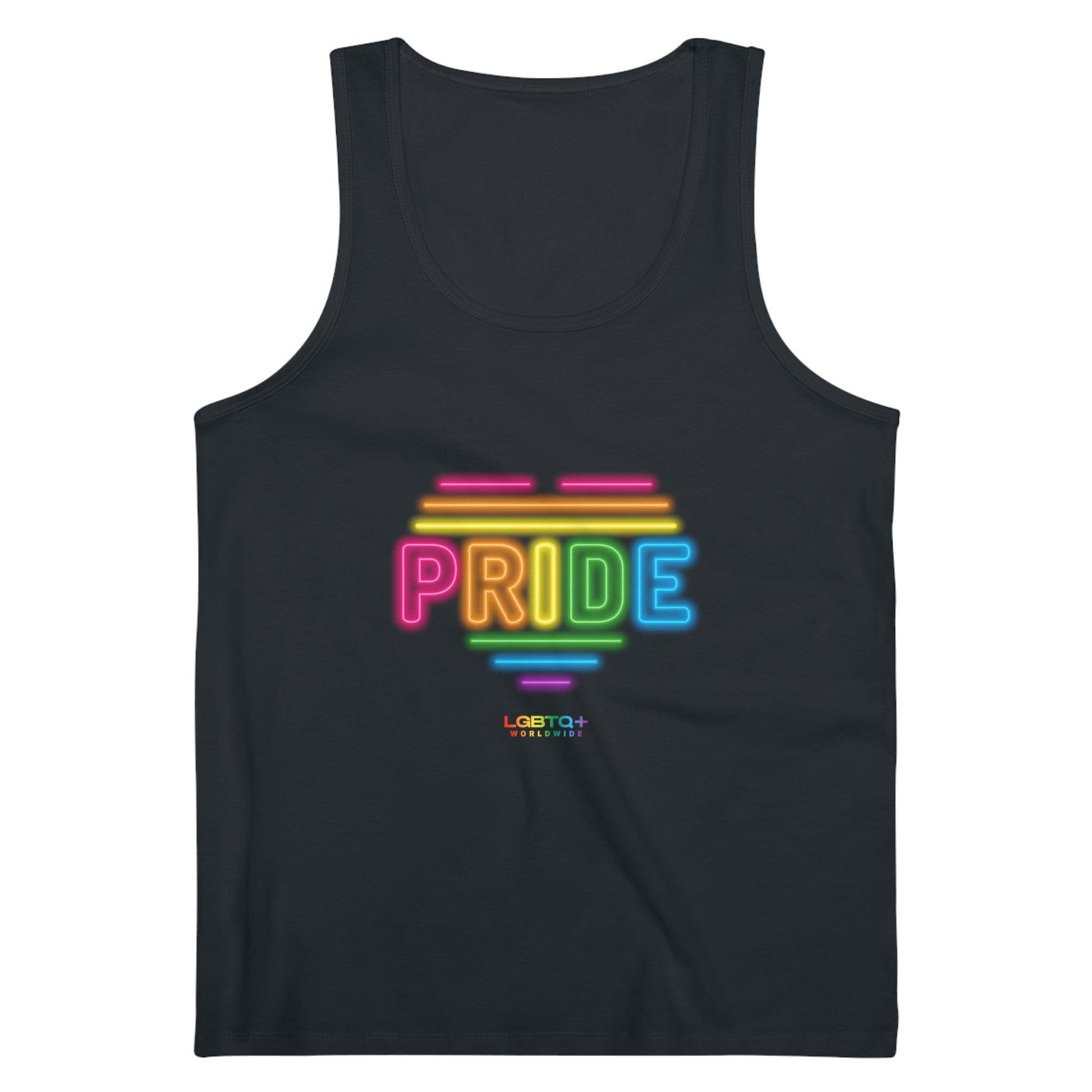 LGBTQWorldwide - ,,NEON PRIDE'' DTG, Eco-friendly, Men's Clothing, Neck Labels, Organic, Recycled, Slim fit, Sustainable, Tank Tops, Tanke, Vegan lgbtq Bekleidung Accessoires unisex Zubehör