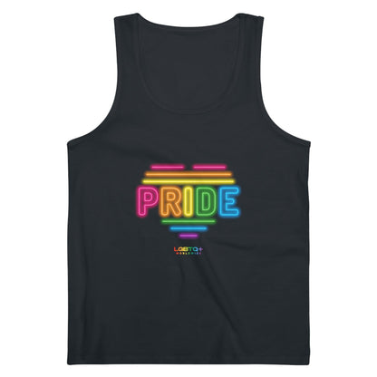 LGBTQWorldwide - ,,NEON PRIDE'' DTG, Eco-friendly, Men's Clothing, Neck Labels, Organic, Recycled, Slim fit, Sustainable, Tank Tops, Tanke, Vegan lgbtq Bekleidung Accessoires unisex Zubehör