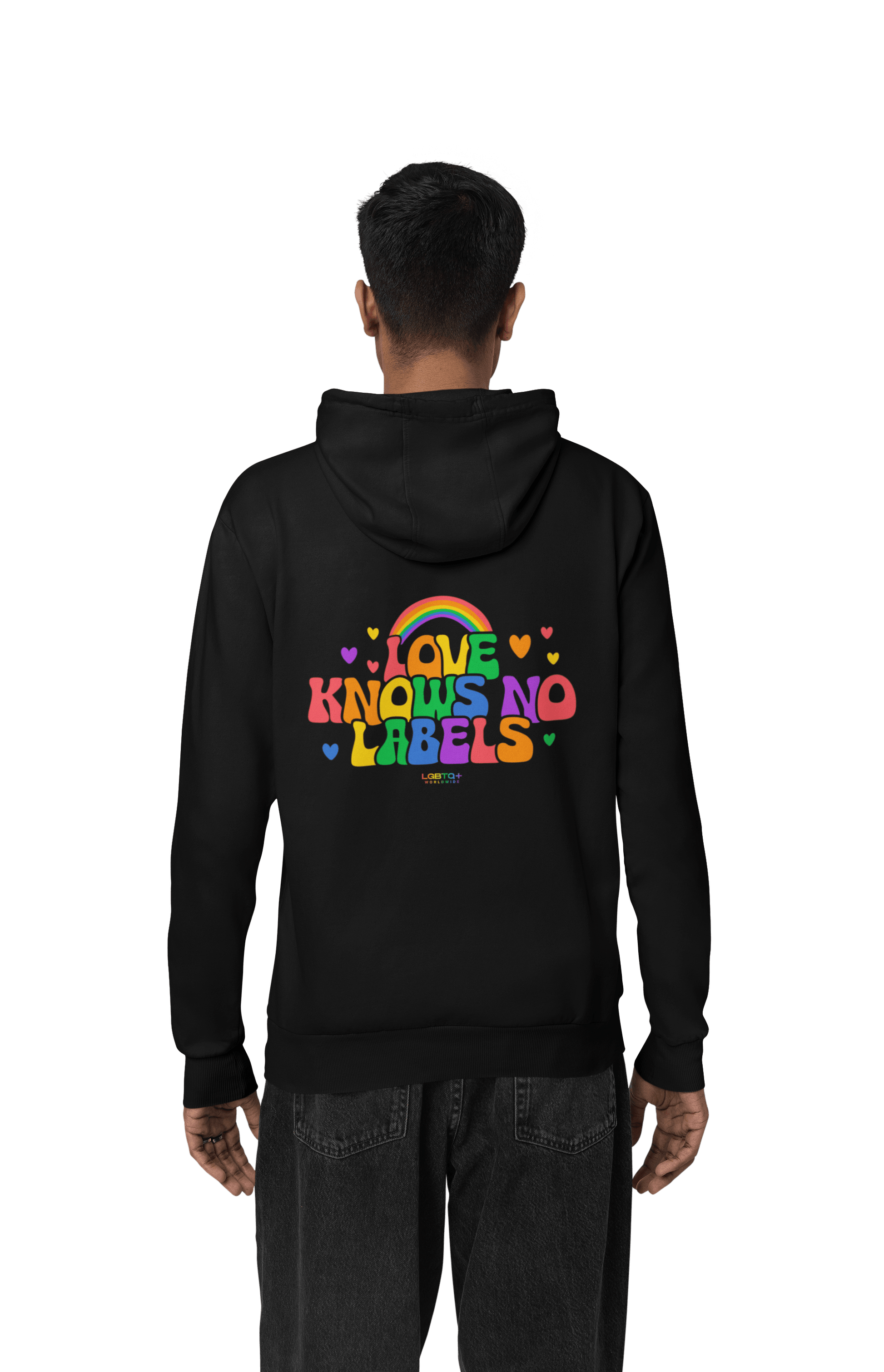 LGBTQWorldwide - ,,NO LABELS'' DTG, Eco-friendly, Hoodies, Last, Men's Clothing, Recycled, Unisex, Vegan, Women's Clothing lgbtq Bekleidung Accessoires unisex Zubehör