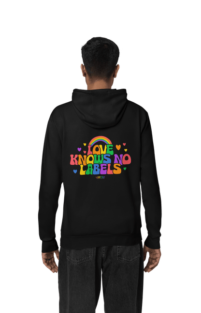 LGBTQWorldwide - ,,NO LABELS'' DTG, Eco-friendly, Hoodies, Last, Men's Clothing, Recycled, Unisex, Vegan, Women's Clothing lgbtq Bekleidung Accessoires unisex Zubehör