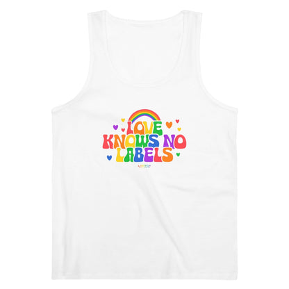 LGBTQWorldwide - ,,NO LABELS'' DTG, Eco-friendly, Men's Clothing, Neck Labels, Organic, Recycled, Slim fit, Sustainable, Tank Tops, Tanke, Vegan lgbtq Bekleidung Accessoires unisex Zubehör