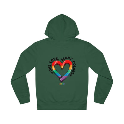 LGBTQWorldwide - ,,ONE LOVE'' DTG, Eco-friendly, Hoodies, Last, Men's Clothing, Recycled, Unisex, Vegan, Women's Clothing lgbtq Bekleidung Accessoires unisex Zubehör