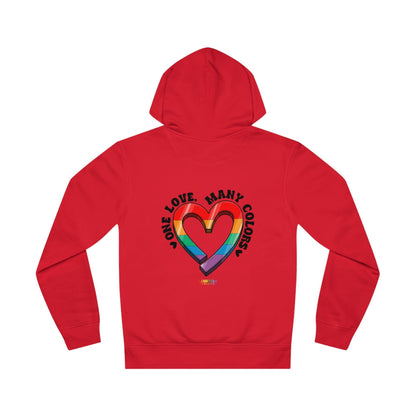 LGBTQWorldwide - ,,ONE LOVE'' DTG, Eco-friendly, Hoodies, Last, Men's Clothing, Recycled, Unisex, Vegan, Women's Clothing lgbtq Bekleidung Accessoires unisex Zubehör