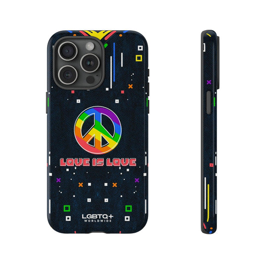 LGBTQWorldwide - ,,PEACE" Doppelgehäuse Handyhülle Accessories, Glossy, iPhone Cases, Matte, Phone accessory, Phone Cases, Samsung Cases, Thermo, Valentine's Day Picks lgbtq Bekleidung Accessoires unisex Zubehör