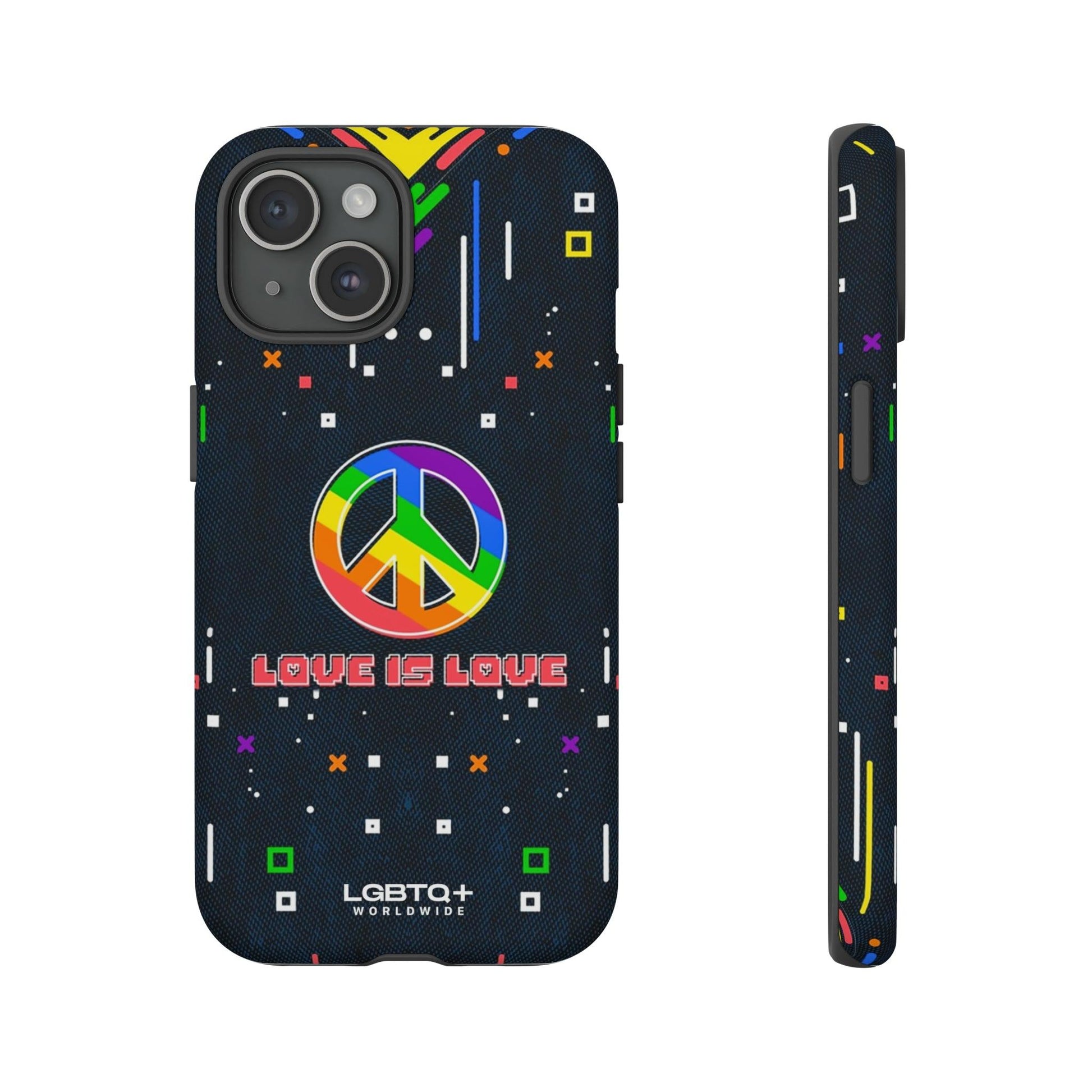 LGBTQWorldwide - ,,PEACE" Doppelgehäuse Handyhülle Accessories, Glossy, iPhone Cases, Matte, Phone accessory, Phone Cases, Samsung Cases, Thermo, Valentine's Day Picks lgbtq Bekleidung Accessoires unisex Zubehör