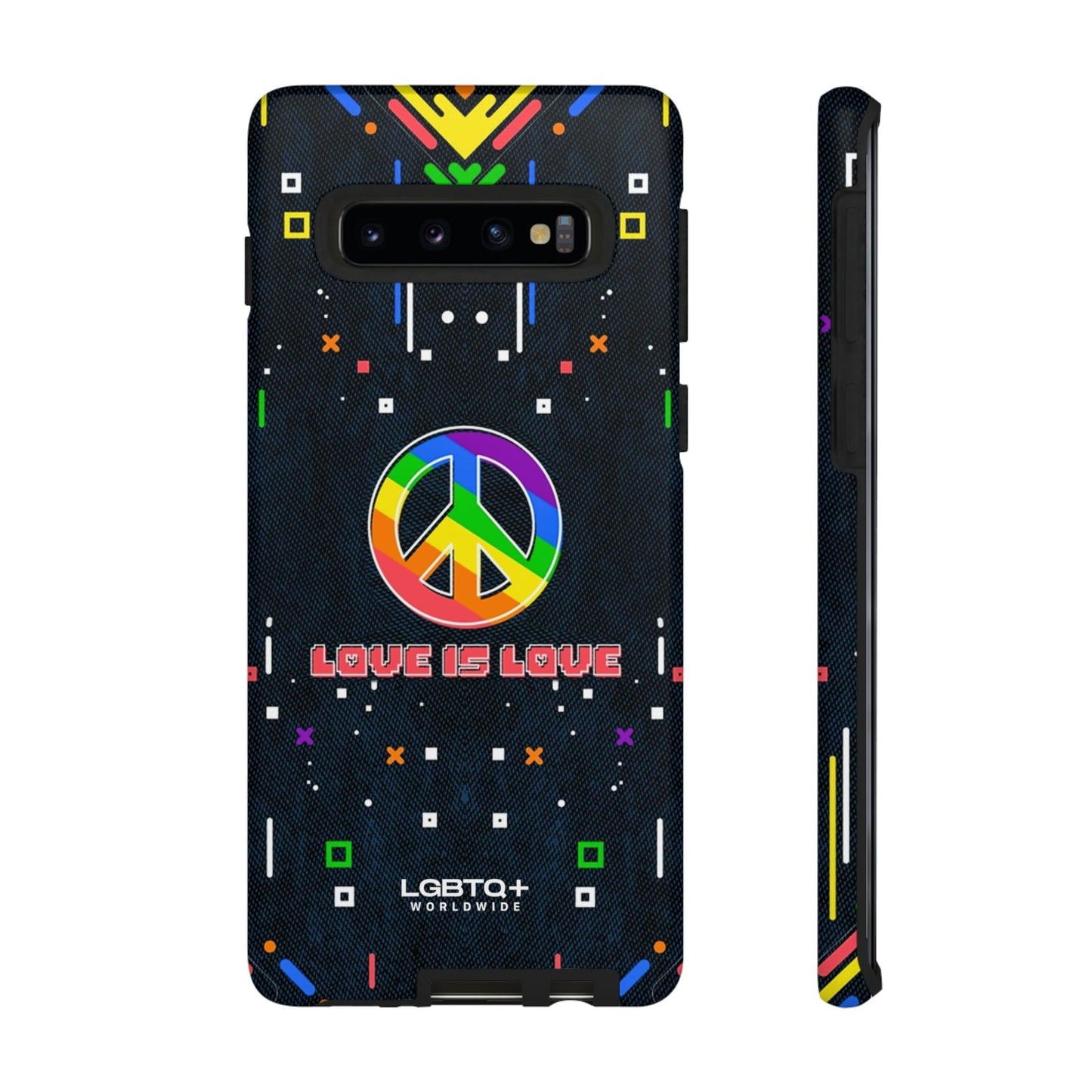 LGBTQWorldwide - ,,PEACE" Doppelgehäuse Handyhülle Accessories, Glossy, iPhone Cases, Matte, Phone accessory, Phone Cases, Samsung Cases, Thermo, Valentine's Day Picks lgbtq Bekleidung Accessoires unisex Zubehör