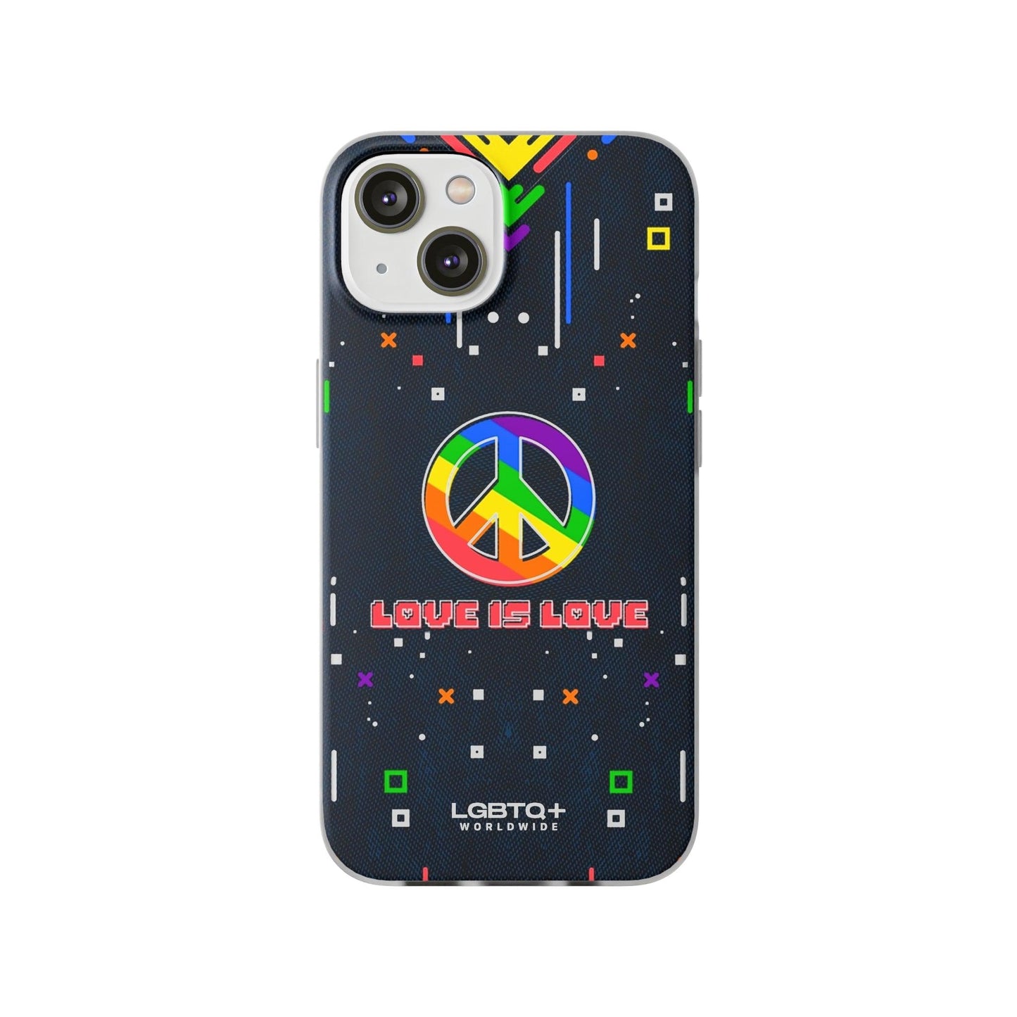 LGBTQWorldwide - ,,PEACE" Flexible Handyhülle Accessories, Case, iPhone, iPhone Cases, Phone accessory, Phone Cases, Samsung Cases, silikon, Valentine's Day promotion lgbtq Bekleidung Accessoires unisex Zubehör