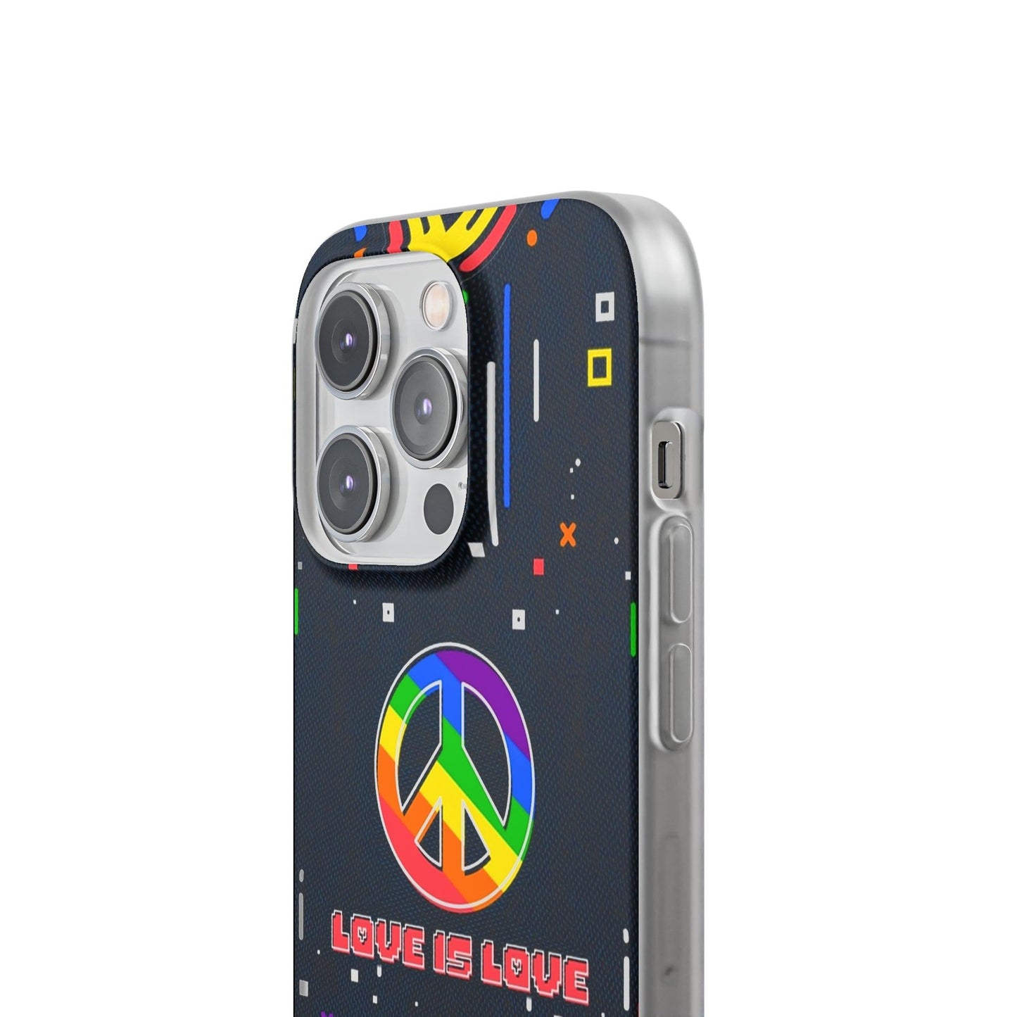 LGBTQWorldwide - ,,PEACE" Flexible Handyhülle Accessories, Case, iPhone, iPhone Cases, Phone accessory, Phone Cases, Samsung Cases, silikon, Valentine's Day promotion lgbtq Bekleidung Accessoires unisex Zubehör