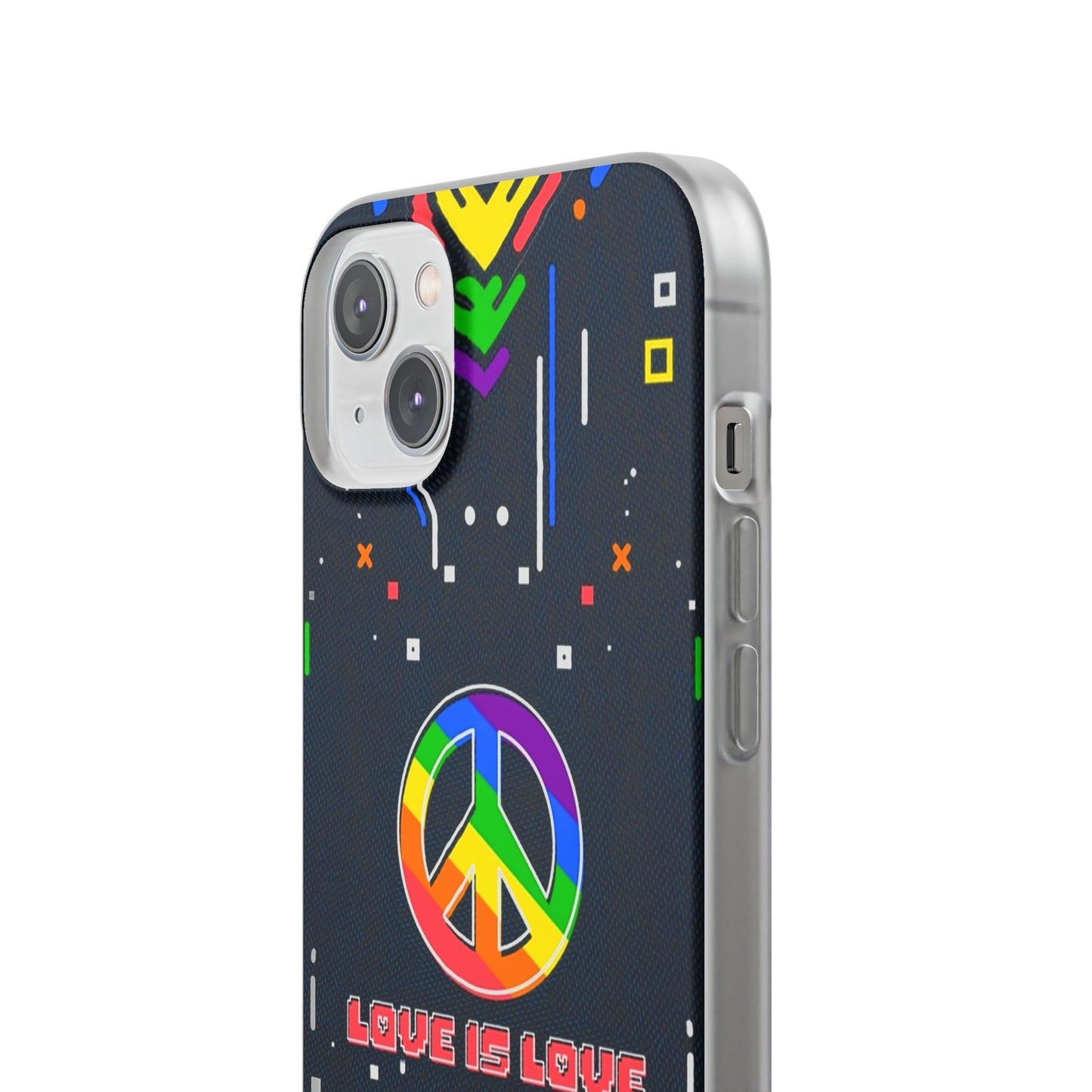 LGBTQWorldwide - ,,PEACE" Flexible Handyhülle Accessories, Case, iPhone, iPhone Cases, Phone accessory, Phone Cases, Samsung Cases, silikon, Valentine's Day promotion lgbtq Bekleidung Accessoires unisex Zubehör