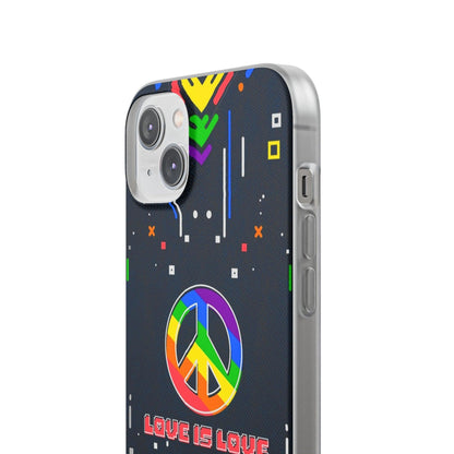 LGBTQWorldwide - ,,PEACE" Flexible Handyhülle Accessories, Case, iPhone, iPhone Cases, Phone accessory, Phone Cases, Samsung Cases, silikon, Valentine's Day promotion lgbtq Bekleidung Accessoires unisex Zubehör