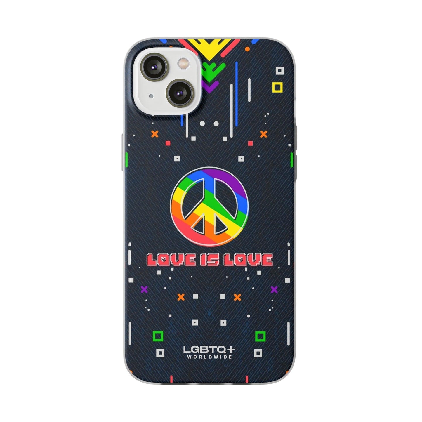 LGBTQWorldwide - ,,PEACE" Flexible Handyhülle Accessories, Case, iPhone, iPhone Cases, Phone accessory, Phone Cases, Samsung Cases, silikon, Valentine's Day promotion lgbtq Bekleidung Accessoires unisex Zubehör