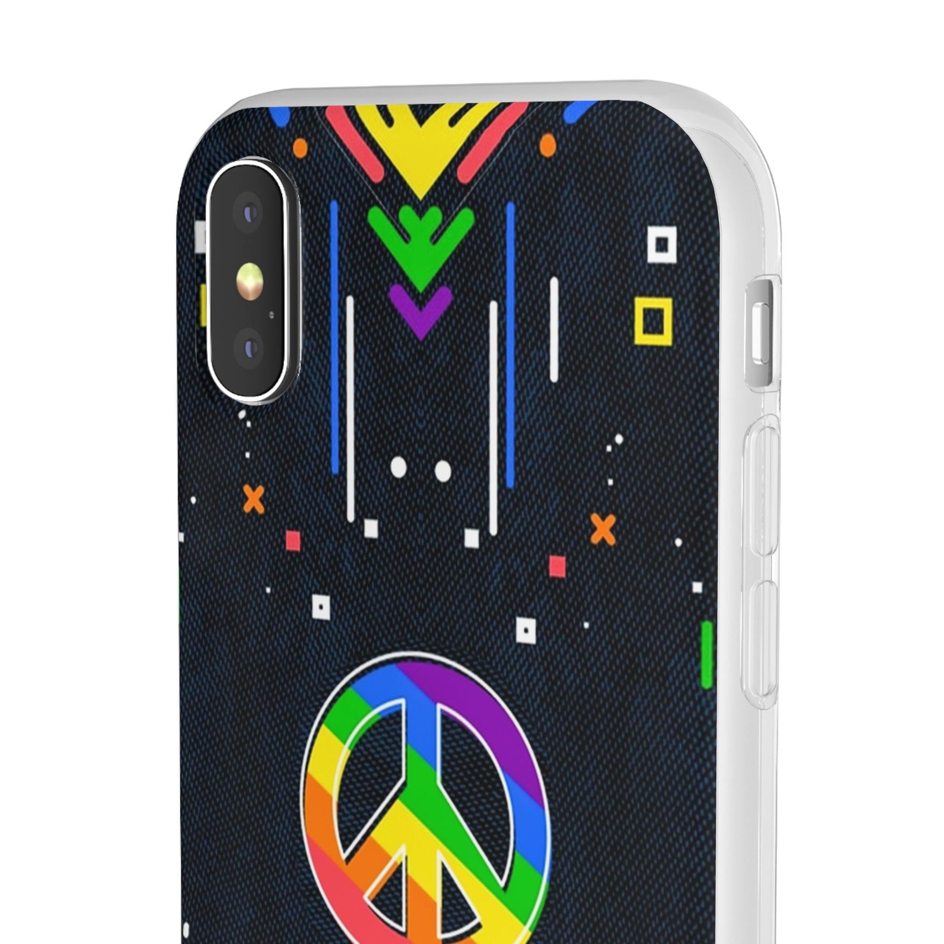 LGBTQWorldwide - ,,PEACE" Flexible Handyhülle Accessories, Case, iPhone, iPhone Cases, Phone accessory, Phone Cases, Samsung Cases, silikon, Valentine's Day promotion lgbtq Bekleidung Accessoires unisex Zubehör