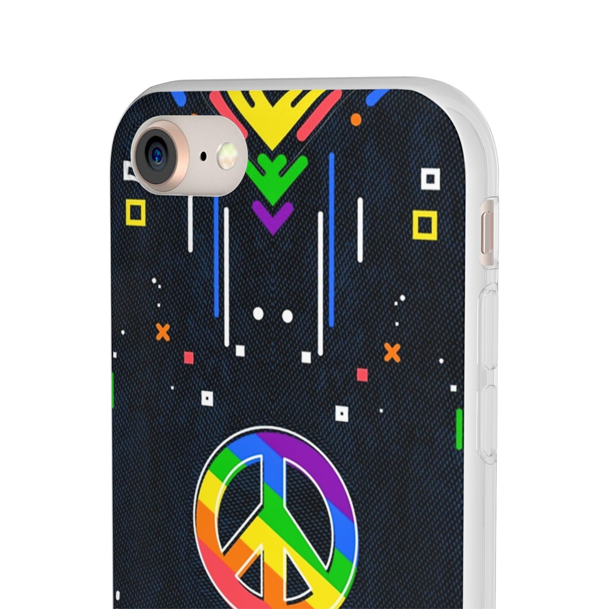 LGBTQWorldwide - ,,PEACE" Flexible Handyhülle Accessories, Case, iPhone, iPhone Cases, Phone accessory, Phone Cases, Samsung Cases, silikon, Valentine's Day promotion lgbtq Bekleidung Accessoires unisex Zubehör