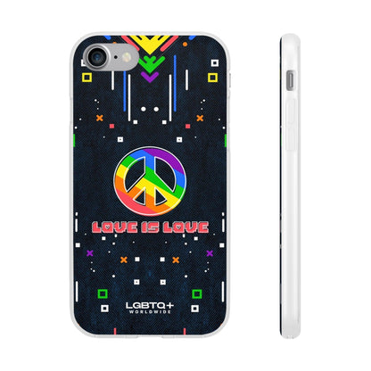 LGBTQWorldwide - ,,PEACE" Flexible Handyhülle Accessories, Case, iPhone, iPhone Cases, Phone accessory, Phone Cases, Samsung Cases, silikon, Valentine's Day promotion lgbtq Bekleidung Accessoires unisex Zubehör