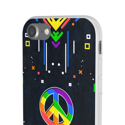 LGBTQWorldwide - ,,PEACE" Flexible Handyhülle Accessories, Case, iPhone, iPhone Cases, Phone accessory, Phone Cases, Samsung Cases, silikon, Valentine's Day promotion lgbtq Bekleidung Accessoires unisex Zubehör