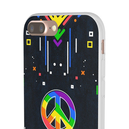 LGBTQWorldwide - ,,PEACE" Flexible Handyhülle Accessories, Case, iPhone, iPhone Cases, Phone accessory, Phone Cases, Samsung Cases, silikon, Valentine's Day promotion lgbtq Bekleidung Accessoires unisex Zubehör