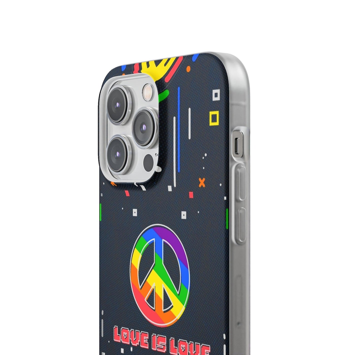 LGBTQWorldwide - ,,PEACE" Flexible Handyhülle Accessories, Case, iPhone, iPhone Cases, Phone accessory, Phone Cases, Samsung Cases, silikon, Valentine's Day promotion lgbtq Bekleidung Accessoires unisex Zubehör