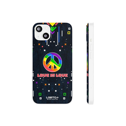 LGBTQWorldwide - ,,PEACE" Flexible Handyhülle Accessories, Case, iPhone, iPhone Cases, Phone accessory, Phone Cases, Samsung Cases, silikon, Valentine's Day promotion lgbtq Bekleidung Accessoires unisex Zubehör