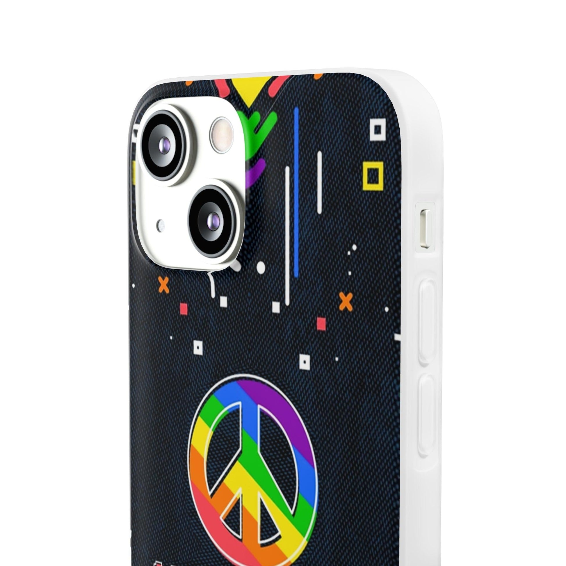 LGBTQWorldwide - ,,PEACE" Flexible Handyhülle Accessories, Case, iPhone, iPhone Cases, Phone accessory, Phone Cases, Samsung Cases, silikon, Valentine's Day promotion lgbtq Bekleidung Accessoires unisex Zubehör