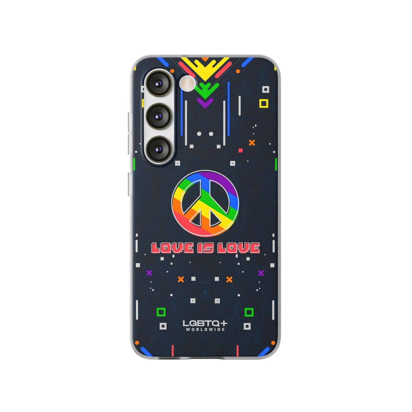 LGBTQWorldwide - ,,PEACE" Flexible Handyhülle Accessories, Case, iPhone, iPhone Cases, Phone accessory, Phone Cases, Samsung Cases, silikon, Valentine's Day promotion lgbtq Bekleidung Accessoires unisex Zubehör