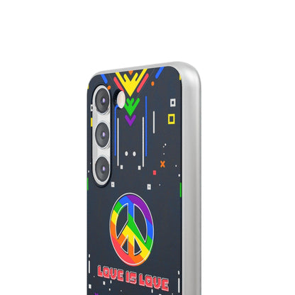 LGBTQWorldwide - ,,PEACE" Flexible Handyhülle Accessories, Case, iPhone, iPhone Cases, Phone accessory, Phone Cases, Samsung Cases, silikon, Valentine's Day promotion lgbtq Bekleidung Accessoires unisex Zubehör