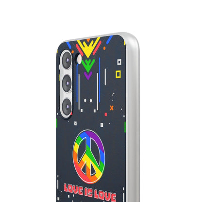 LGBTQWorldwide - ,,PEACE" Flexible Handyhülle Accessories, Case, iPhone, iPhone Cases, Phone accessory, Phone Cases, Samsung Cases, silikon, Valentine's Day promotion lgbtq Bekleidung Accessoires unisex Zubehör