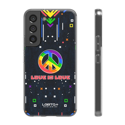 LGBTQWorldwide - ,,PEACE" Flexible Handyhülle Accessories, Case, iPhone, iPhone Cases, Phone accessory, Phone Cases, Samsung Cases, silikon, Valentine's Day promotion lgbtq Bekleidung Accessoires unisex Zubehör