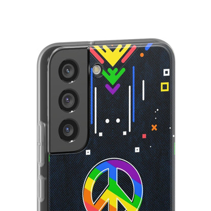 LGBTQWorldwide - ,,PEACE" Flexible Handyhülle Accessories, Case, iPhone, iPhone Cases, Phone accessory, Phone Cases, Samsung Cases, silikon, Valentine's Day promotion lgbtq Bekleidung Accessoires unisex Zubehör