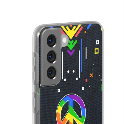 LGBTQWorldwide - ,,PEACE" Flexible Handyhülle Accessories, Case, iPhone, iPhone Cases, Phone accessory, Phone Cases, Samsung Cases, silikon, Valentine's Day promotion lgbtq Bekleidung Accessoires unisex Zubehör