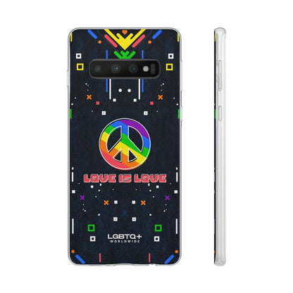 LGBTQWorldwide - ,,PEACE" Flexible Handyhülle Accessories, Case, iPhone, iPhone Cases, Phone accessory, Phone Cases, Samsung Cases, silikon, Valentine's Day promotion lgbtq Bekleidung Accessoires unisex Zubehör