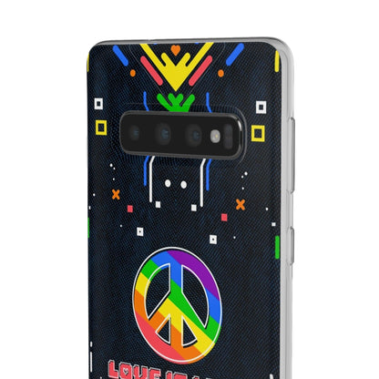 LGBTQWorldwide - ,,PEACE" Flexible Handyhülle Accessories, Case, iPhone, iPhone Cases, Phone accessory, Phone Cases, Samsung Cases, silikon, Valentine's Day promotion lgbtq Bekleidung Accessoires unisex Zubehör