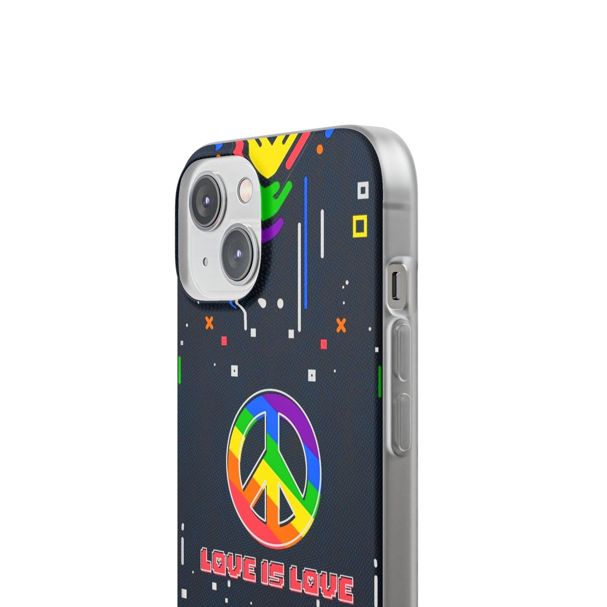 LGBTQWorldwide - ,,PEACE" Flexible Handyhülle Accessories, Case, iPhone, iPhone Cases, Phone accessory, Phone Cases, Samsung Cases, silikon, Valentine's Day promotion lgbtq Bekleidung Accessoires unisex Zubehör