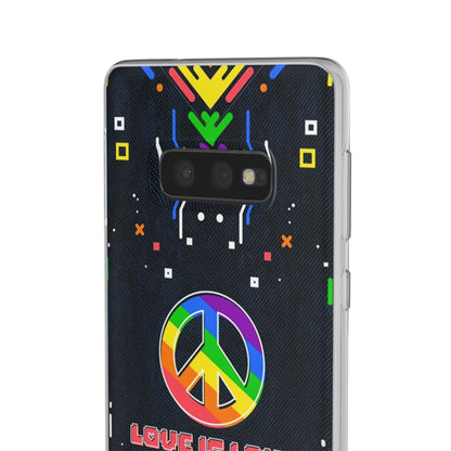 LGBTQWorldwide - ,,PEACE" Flexible Handyhülle Accessories, Case, iPhone, iPhone Cases, Phone accessory, Phone Cases, Samsung Cases, silikon, Valentine's Day promotion lgbtq Bekleidung Accessoires unisex Zubehör