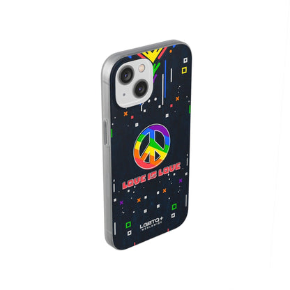 LGBTQWorldwide - ,,PEACE" Flexible Handyhülle Accessories, Case, iPhone, iPhone Cases, Phone accessory, Phone Cases, Samsung Cases, silikon, Valentine's Day promotion lgbtq Bekleidung Accessoires unisex Zubehör