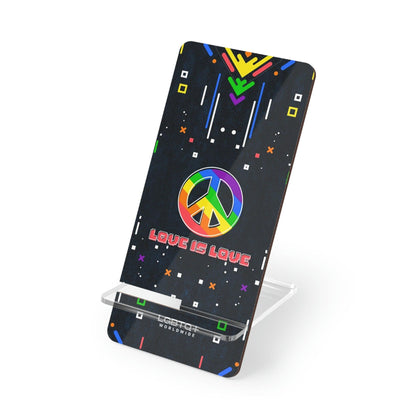 LGBTQWorldwide - ,,PEACE" Handyhalter für Smartphones Accessories, all, Desk, Phone accessory, stand, tech, Tech Accessories lgbtq Bekleidung Accessoires unisex Zubehör