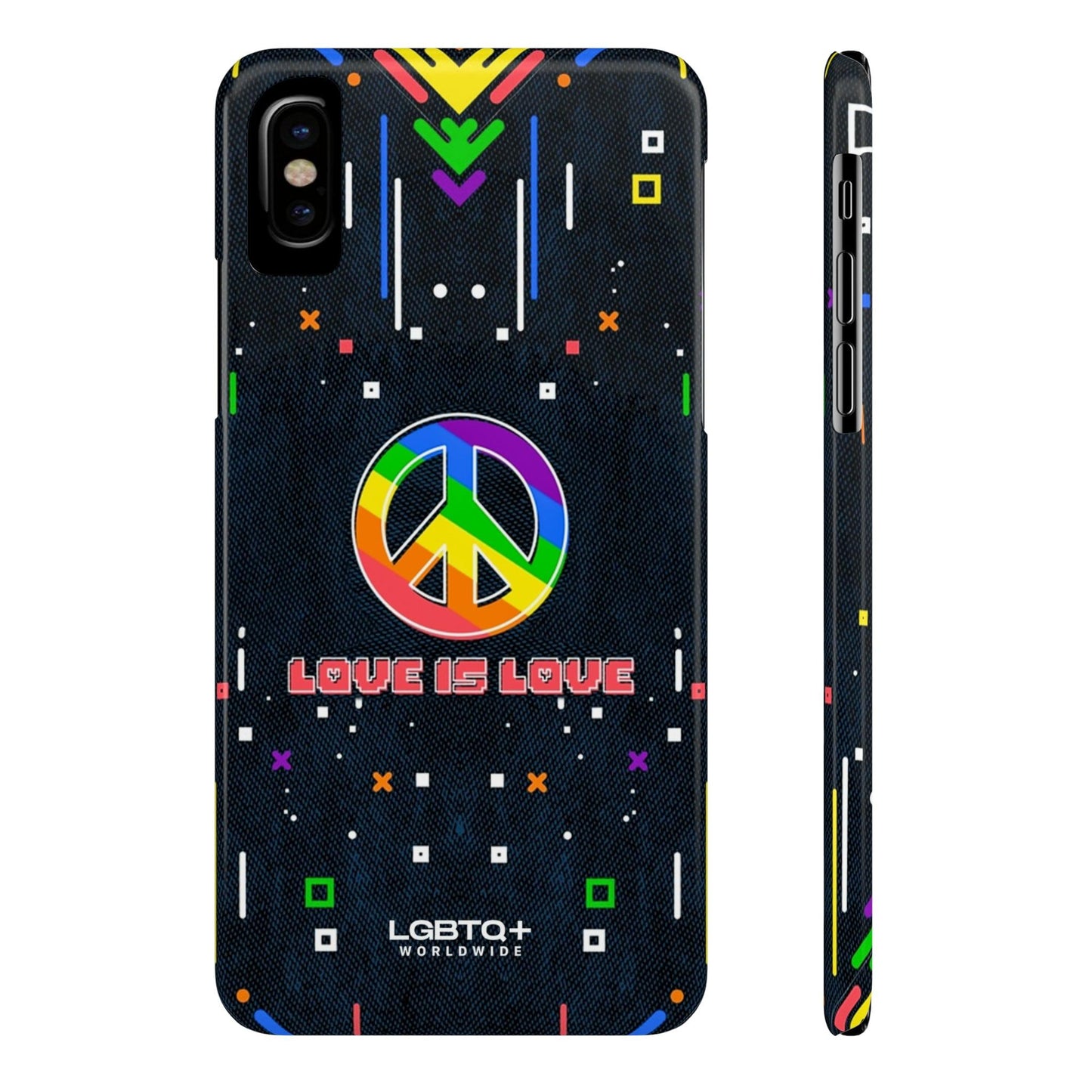 LGBTQWorldwide - ,,PEACE" Handyhülle Accessories, Back-to-School, card, Glossy, iPhone, iPhone Cases, Phone accessory, Phone Cases, Samsung Cases, Slim lgbtq Bekleidung Accessoires unisex Zubehör