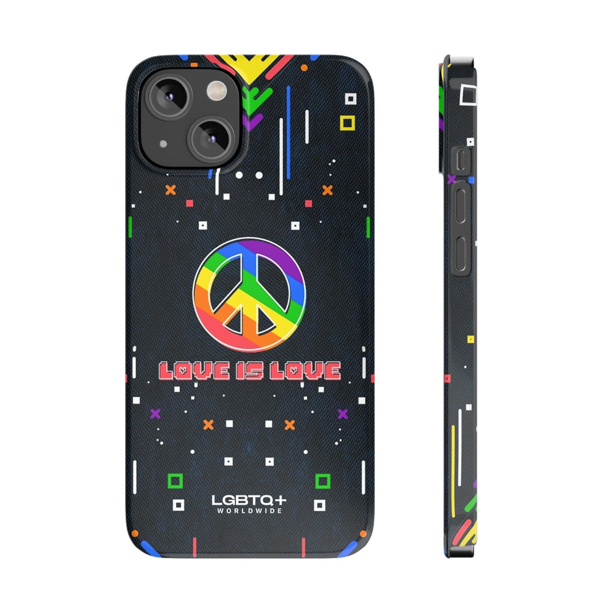 LGBTQWorldwide - ,,PEACE" Handyhülle Accessories, Back-to-School, card, Glossy, iPhone, iPhone Cases, Phone accessory, Phone Cases, Samsung Cases, Slim lgbtq Bekleidung Accessoires unisex Zubehör