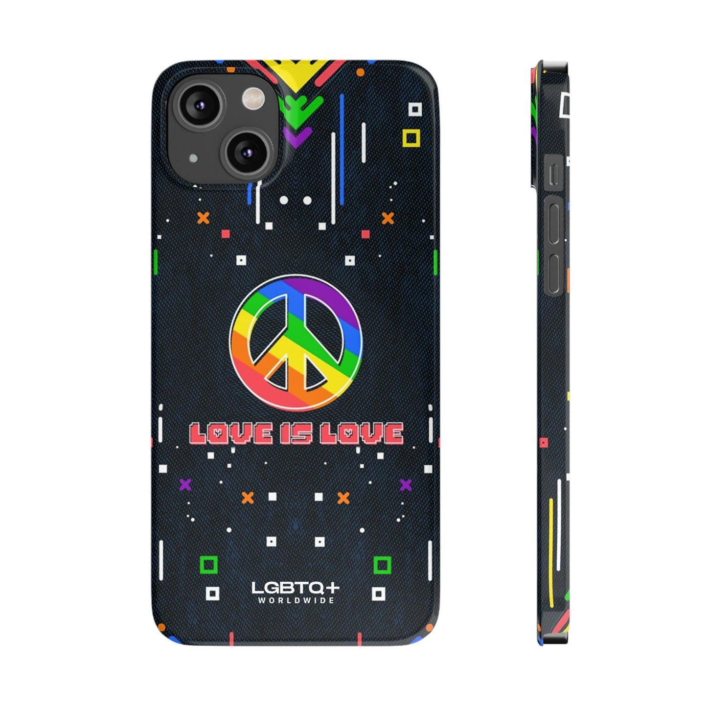 LGBTQWorldwide - ,,PEACE" Handyhülle Accessories, Back-to-School, card, Glossy, iPhone, iPhone Cases, Phone accessory, Phone Cases, Samsung Cases, Slim lgbtq Bekleidung Accessoires unisex Zubehör